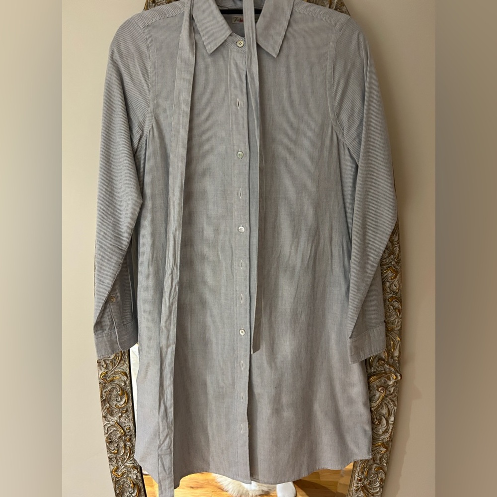 Striped tie dress- Faherty